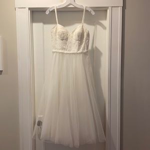 Tulle skirt bridal dress